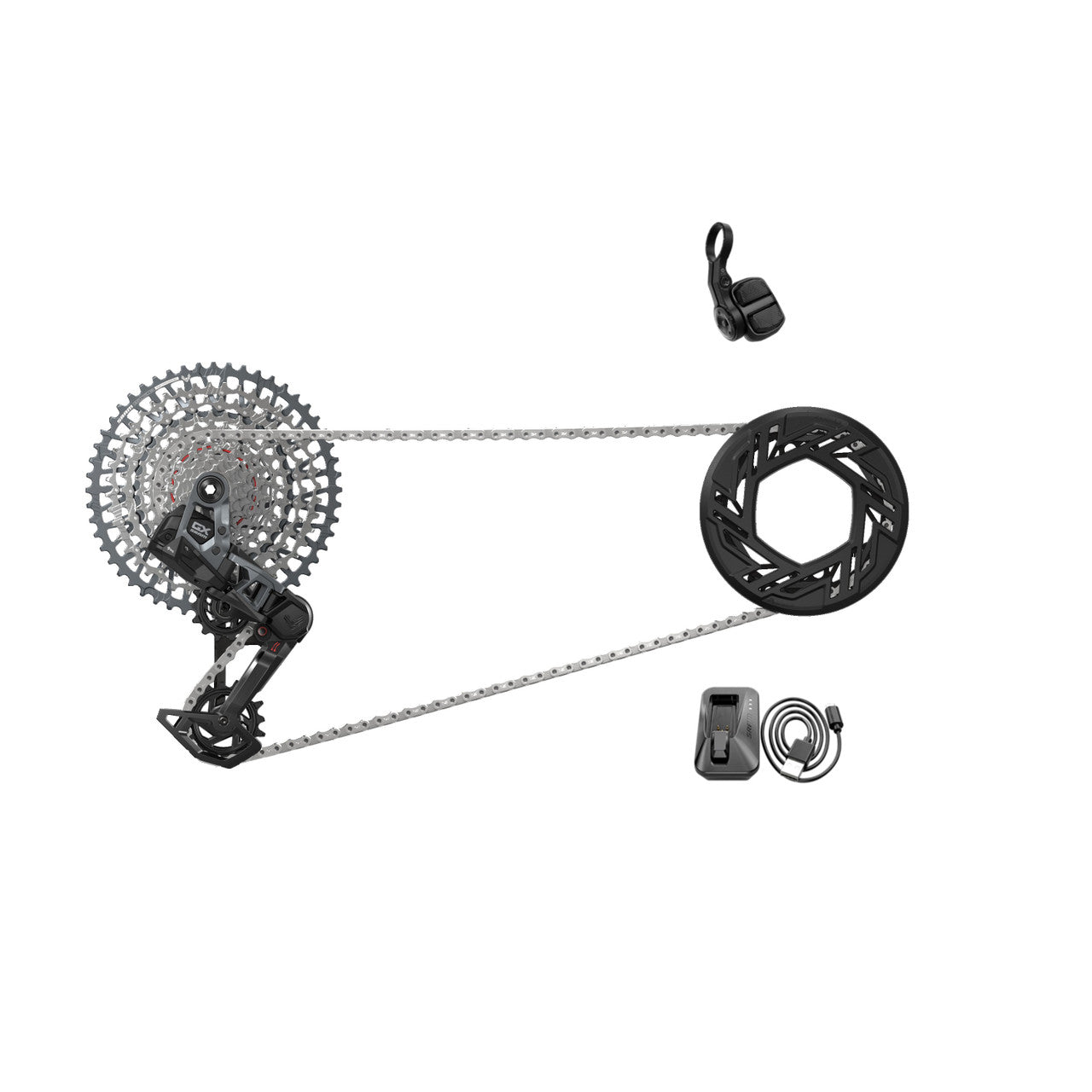 SRAM GX EAGLE E-MTB 104BCD AXS T-Type 36 DTS Clip-on 10/52 paket