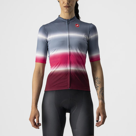 CASTELLI DOLCE Women's Short Sleeve Jersey Blue/Bordeaux