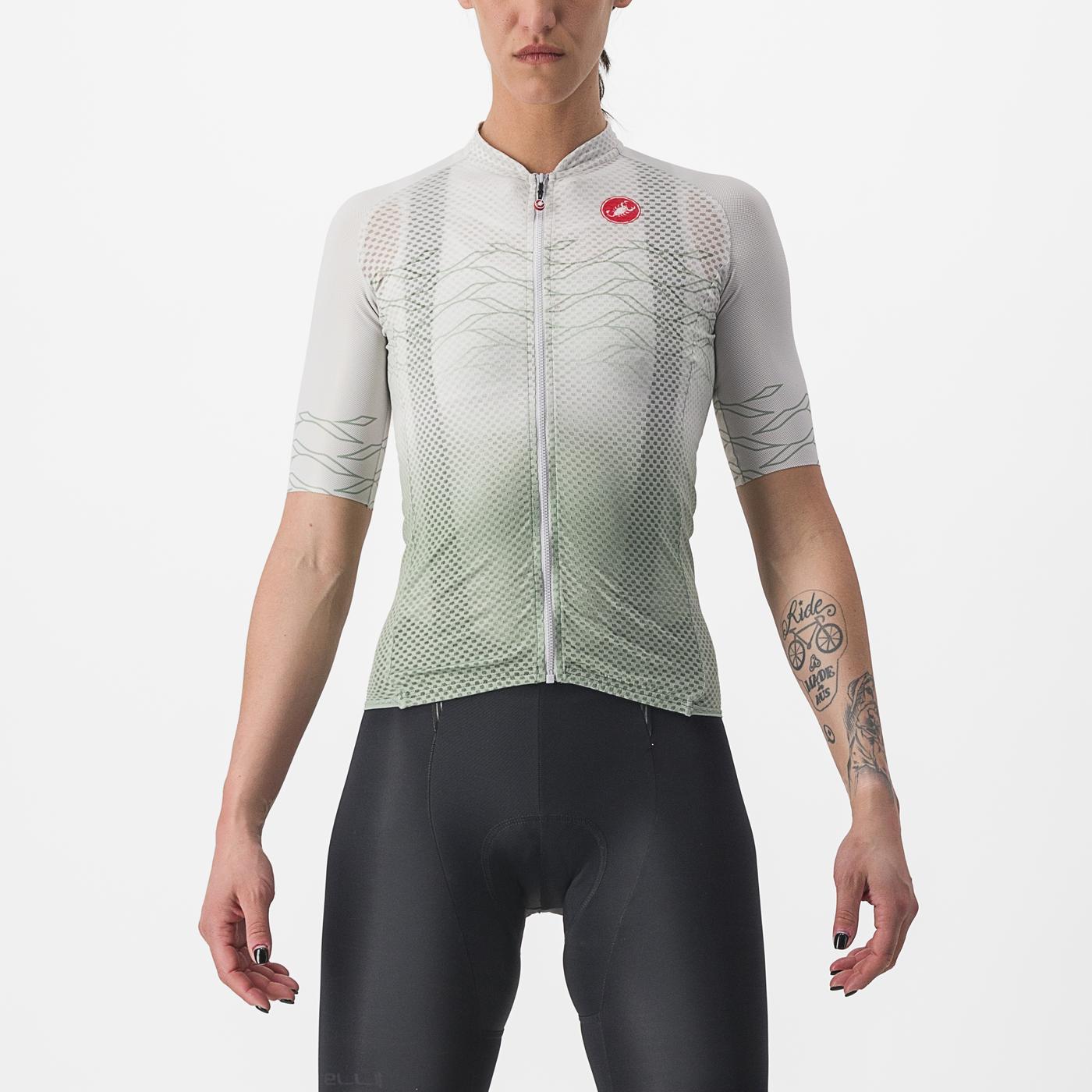 CASTELLI CLIMBER'S 2.0 Women's Short Sleeve Jersey Grey/Green