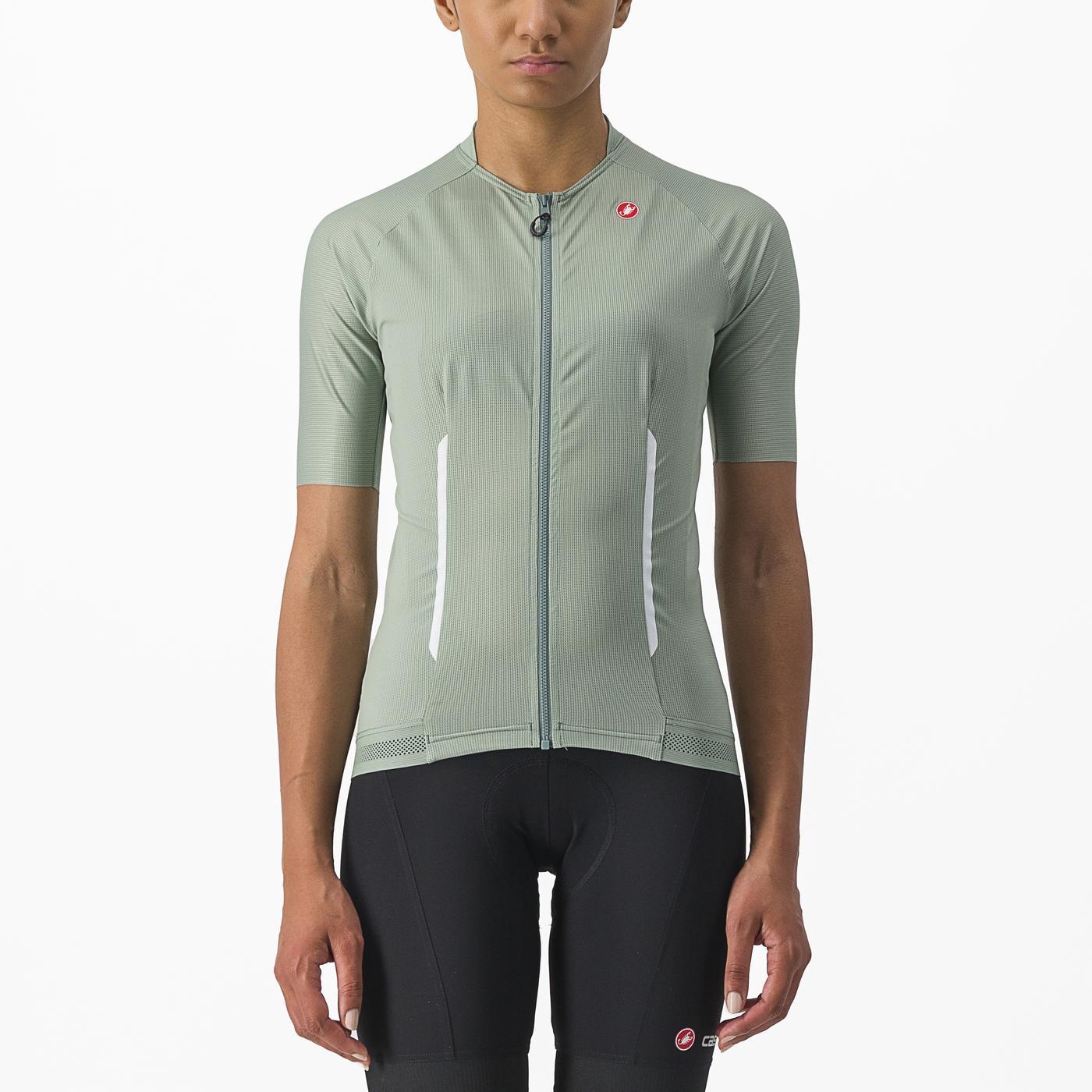Damtröja CASTELLI ENDURANCE med kort ärm Grön