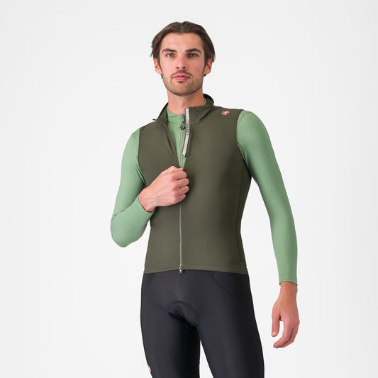 CASTELLI ESPRESSO Sleeveless Jacket Green