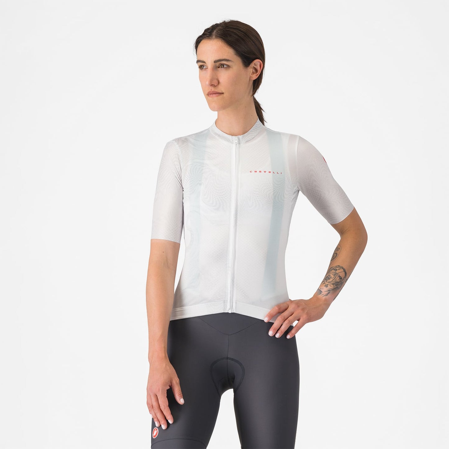 CASTELLI FANTASIA Kortärmad Jersey, dam Vit