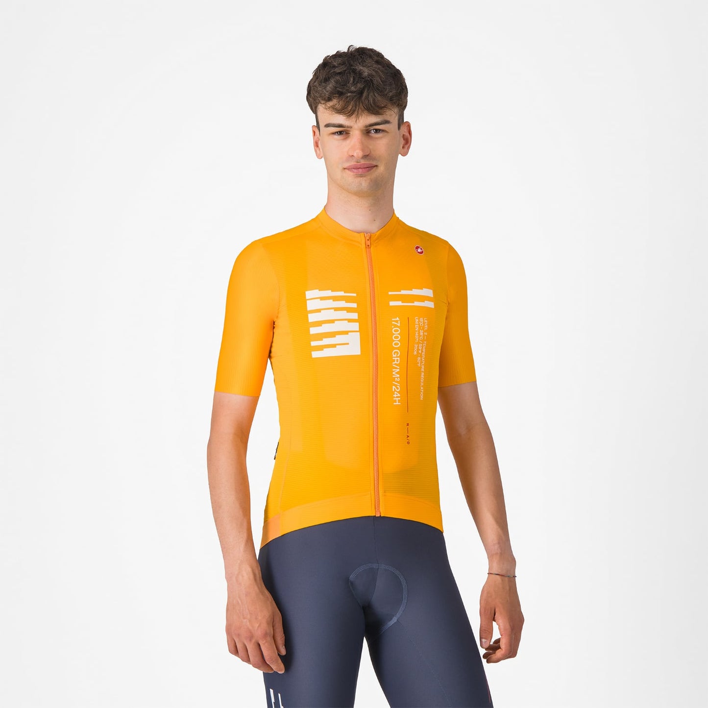 CASTELLI ESPRESSO R--A/D Kortärmad Jersey Orange