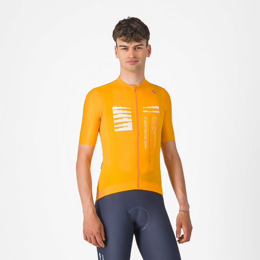 CASTELLI ESPRESSO R--A/D Kortärmad Jersey Orange