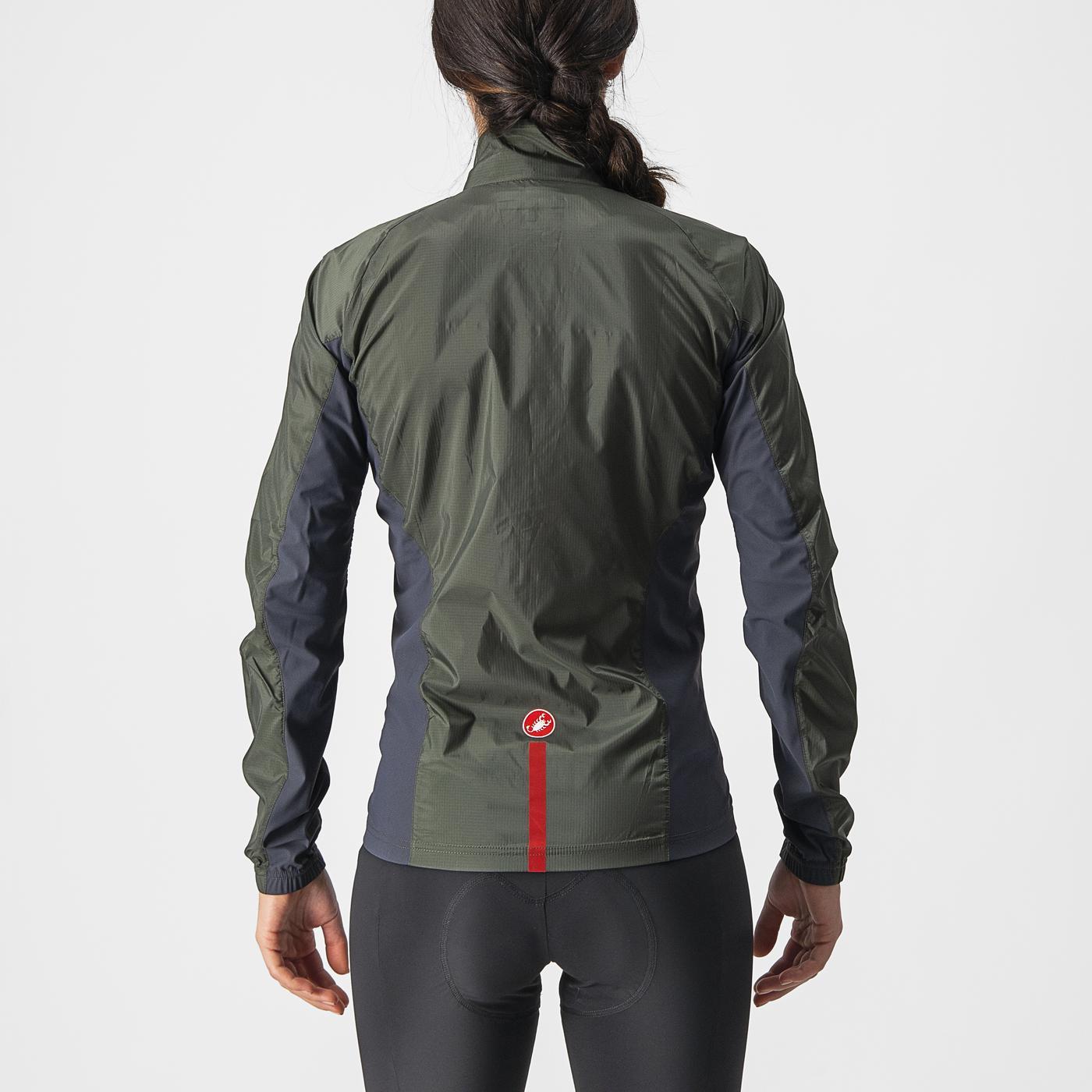 CASTELLI SQUADRA STRETCH Women's Khaki Jacket