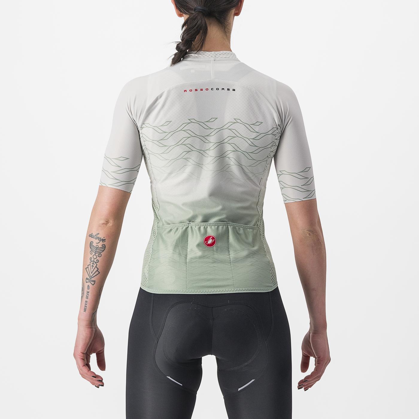 CASTELLI CLIMBER'S 2.0 Women's Short Sleeve Jersey Grey/Green