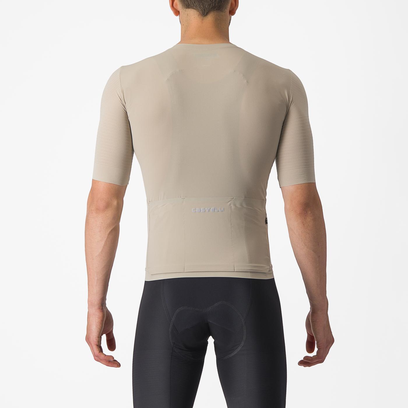 CASTELLI PREMIO Kortärmad Beige Jersey