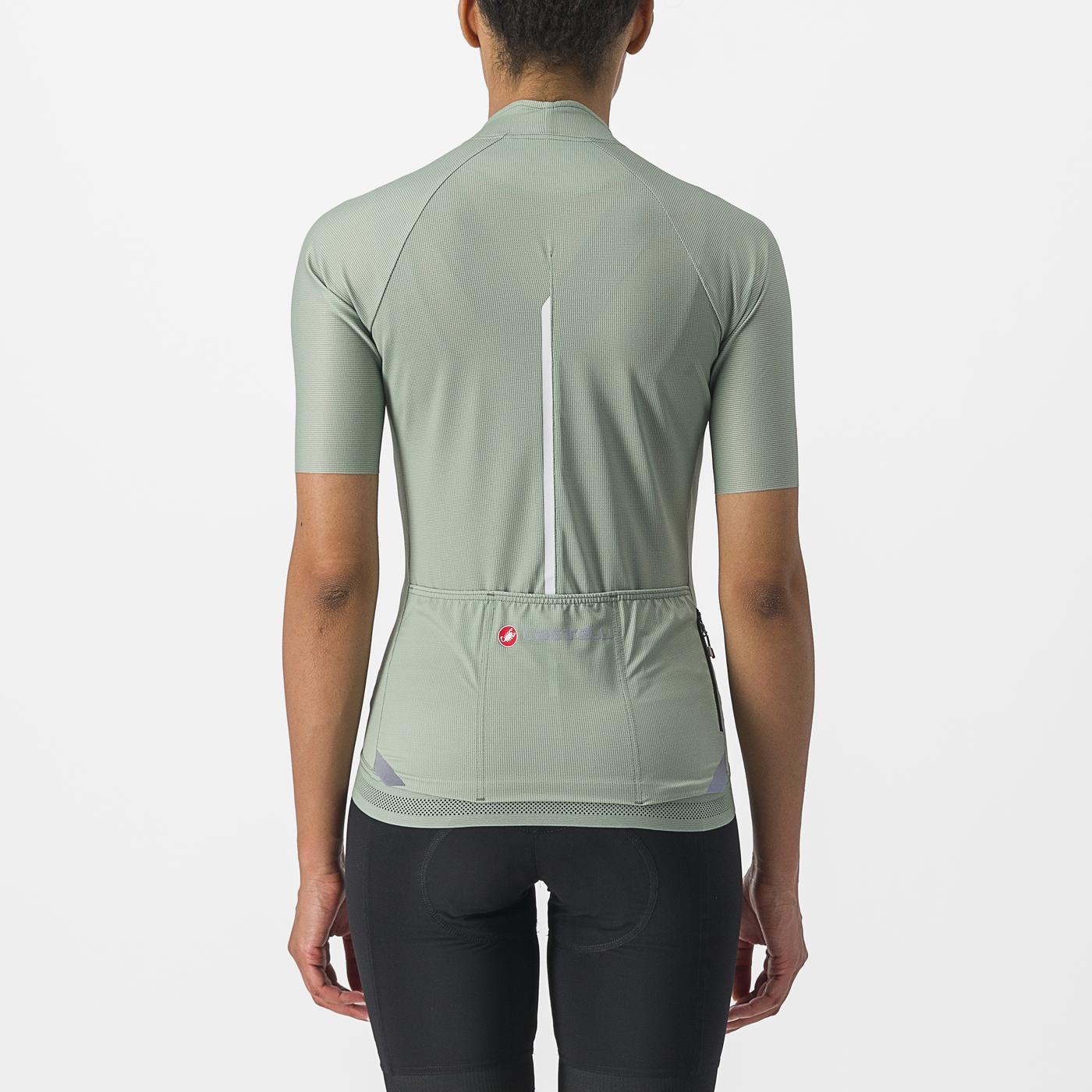 Damtröja CASTELLI ENDURANCE med kort ärm Grön