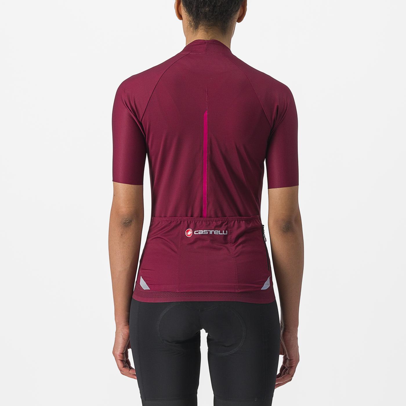 CASTELLI ENDURANCE Women's Short Sleeve Jersey Bordeaux