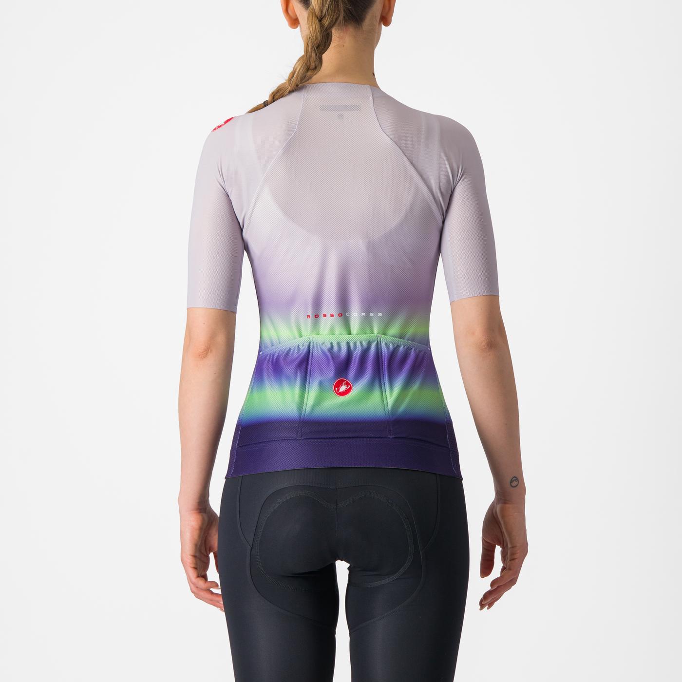 CASTELLI CLIMBER'S 4.0 W Women's Short Sleeve Jersey Purple/Green