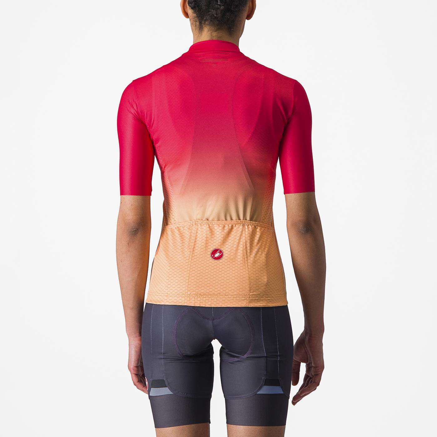 CASTELLI SALITA Kortärmad Jersey Rosa/Orange, Dam