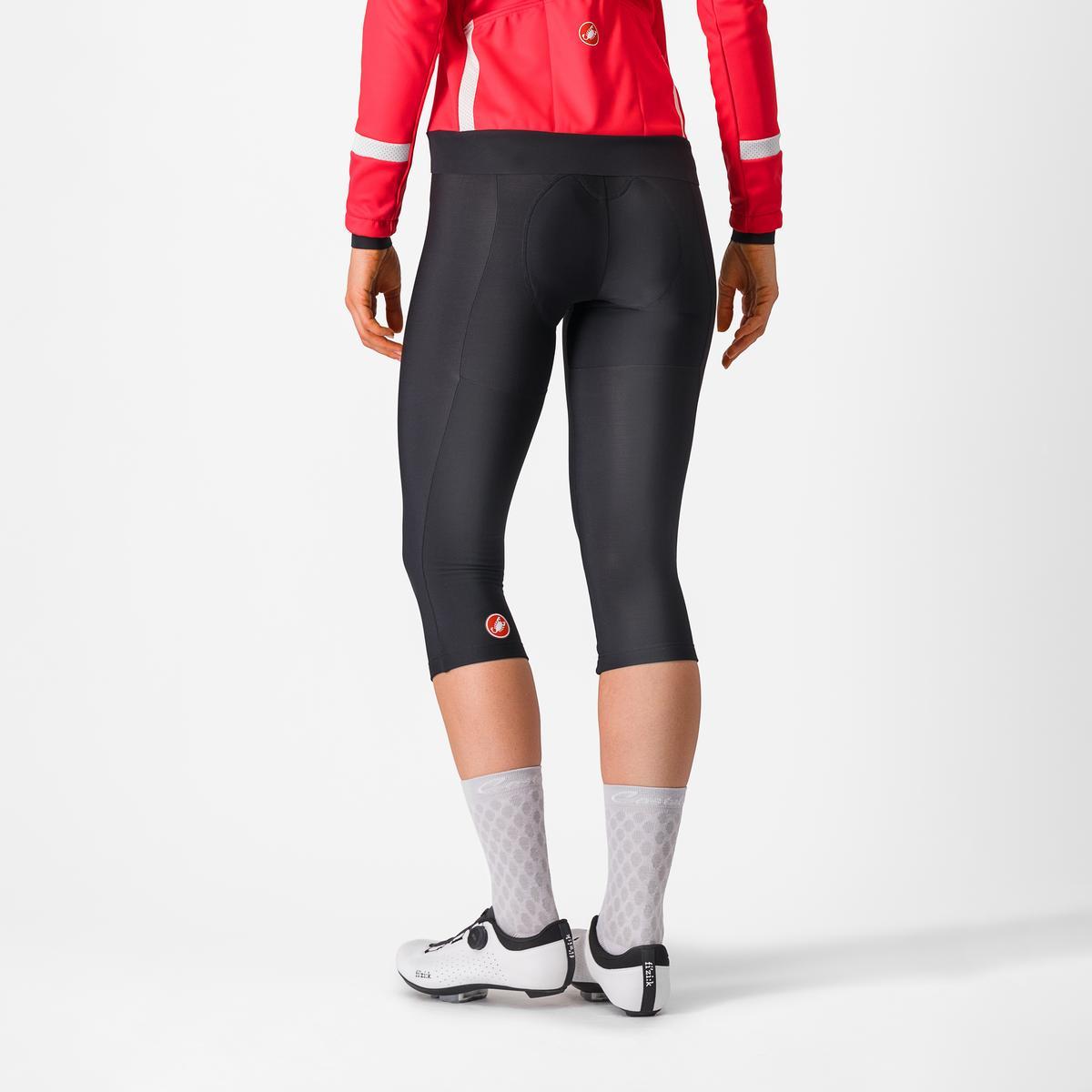 CASTELLI ENTRATA 3/4-tights med bröstlappar för kvinnor Svart