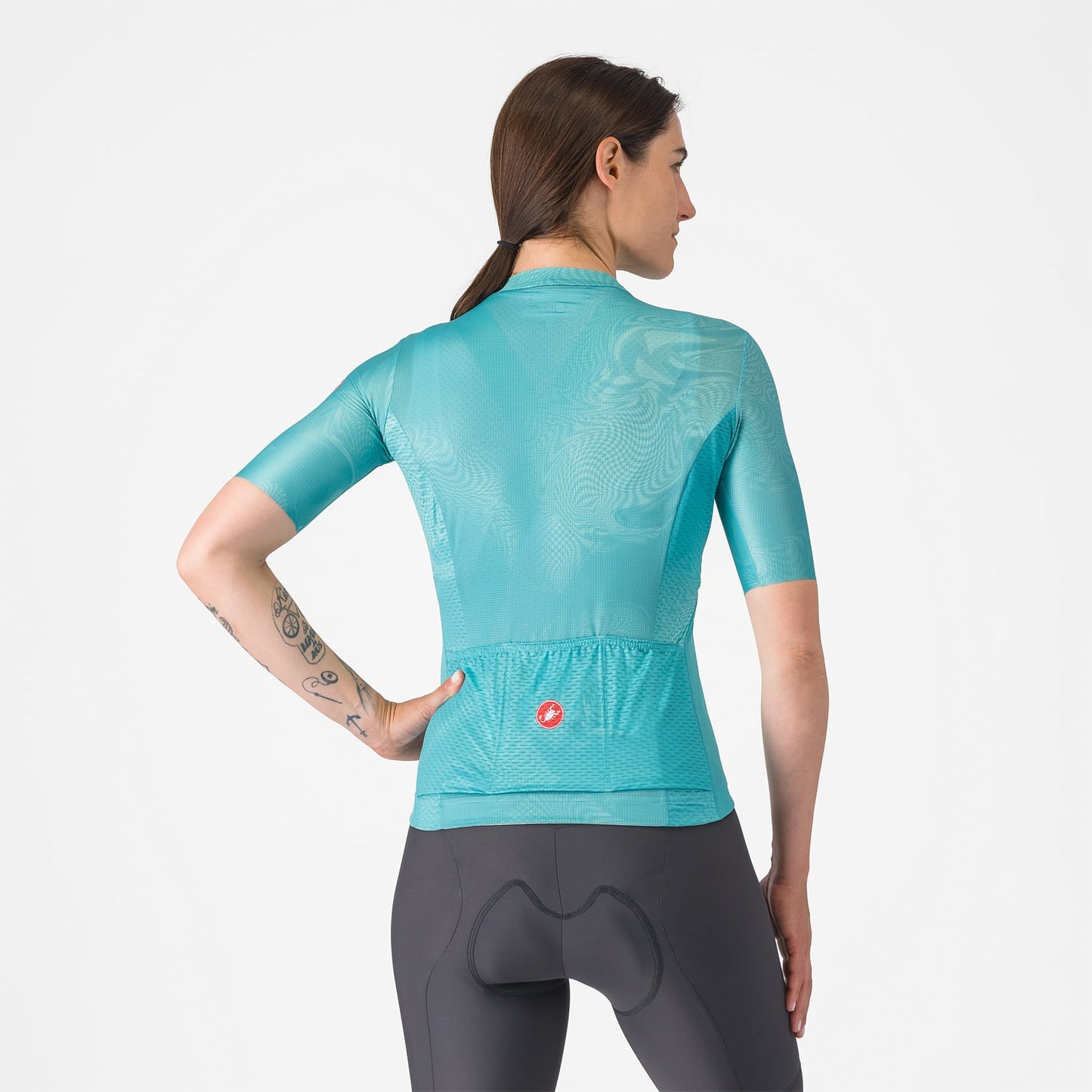 CASTELLI FANTASIA Kortärmad Jersey Dam Turkos