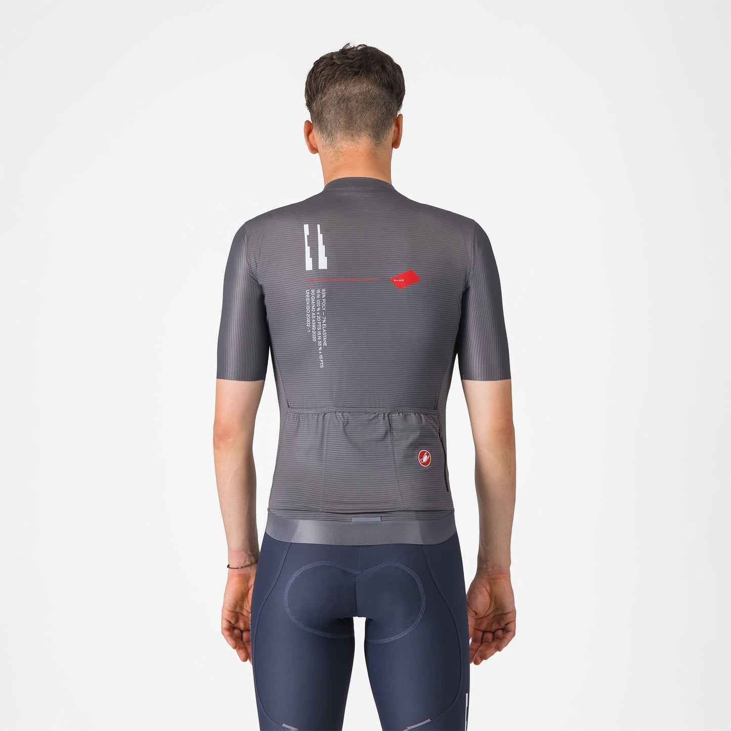 CASTELLI ESPRESSO R--A/D kortärmad tröja rökgrå