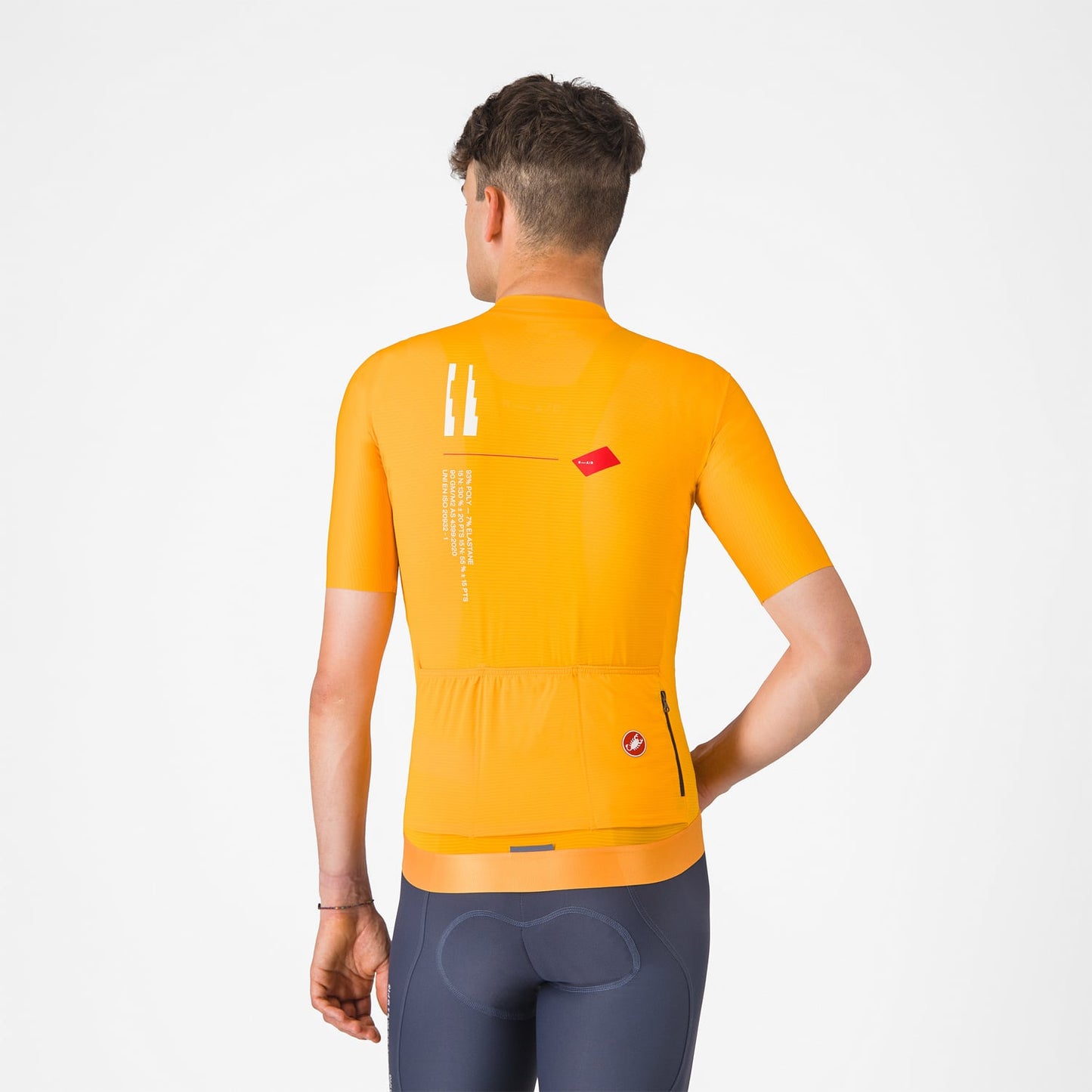 CASTELLI ESPRESSO R--A/D Kortärmad Jersey Orange