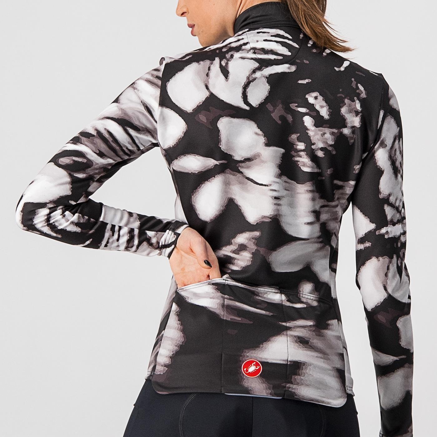 CASTELLI UNLIMITED THERMAL Långärmad damtröja Svart/Vit