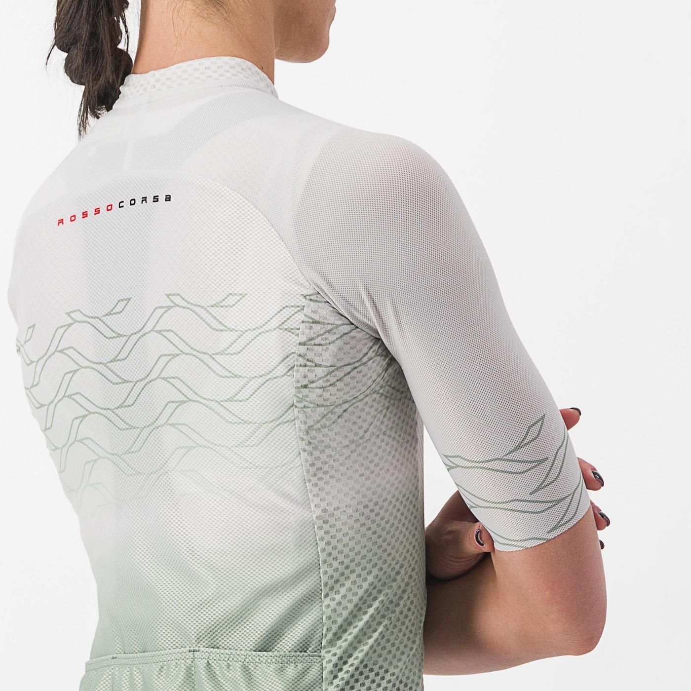 CASTELLI CLIMBER'S 2.0 Women's Short Sleeve Jersey Grey/Green
