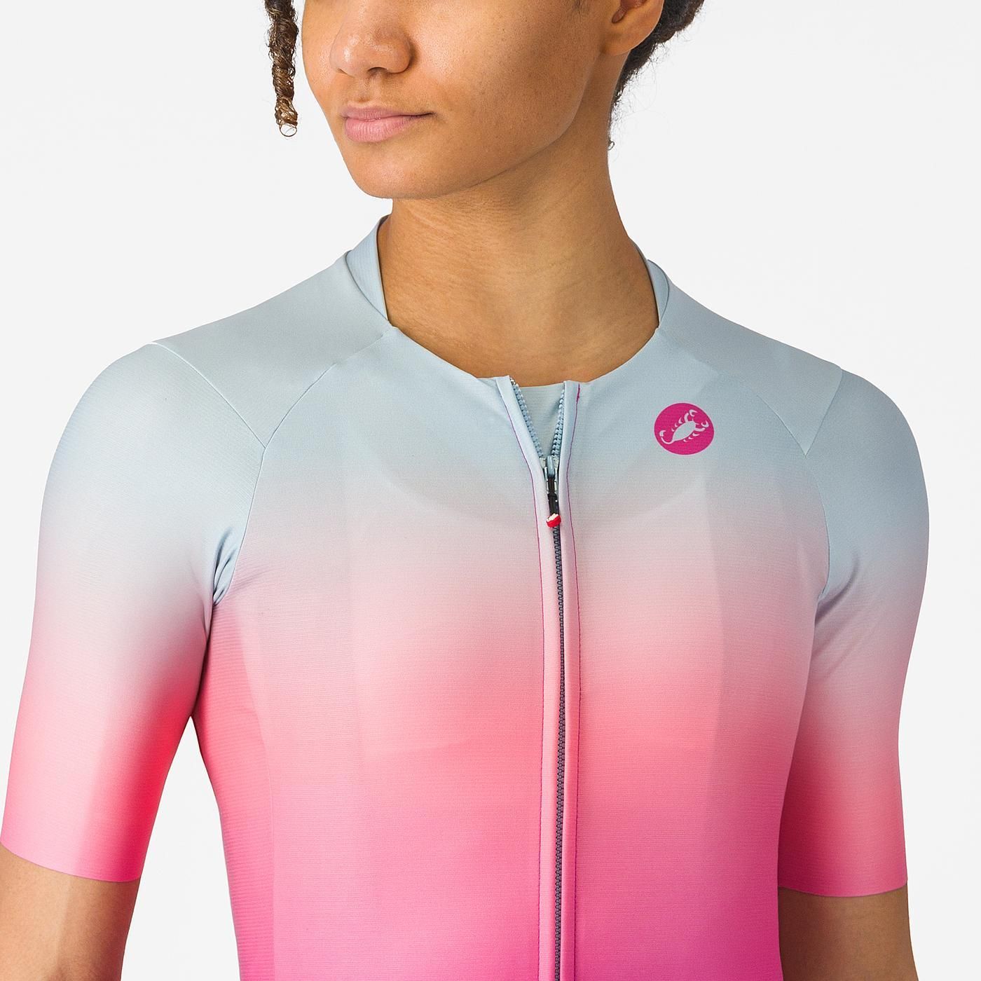 CASTELLI UPF Women's Short Sleeve Jersey Pink