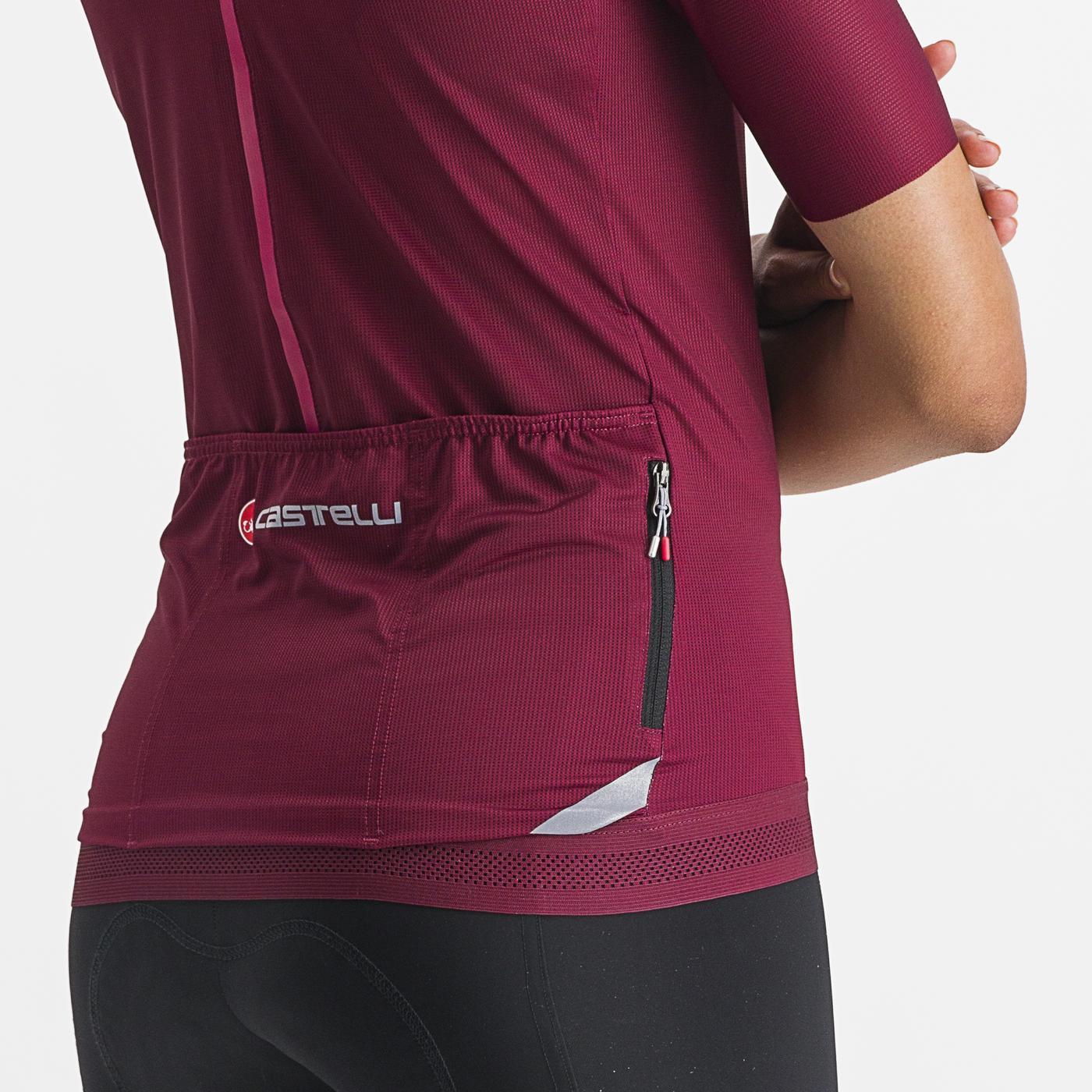 CASTELLI ENDURANCE Women's Short Sleeve Jersey Bordeaux