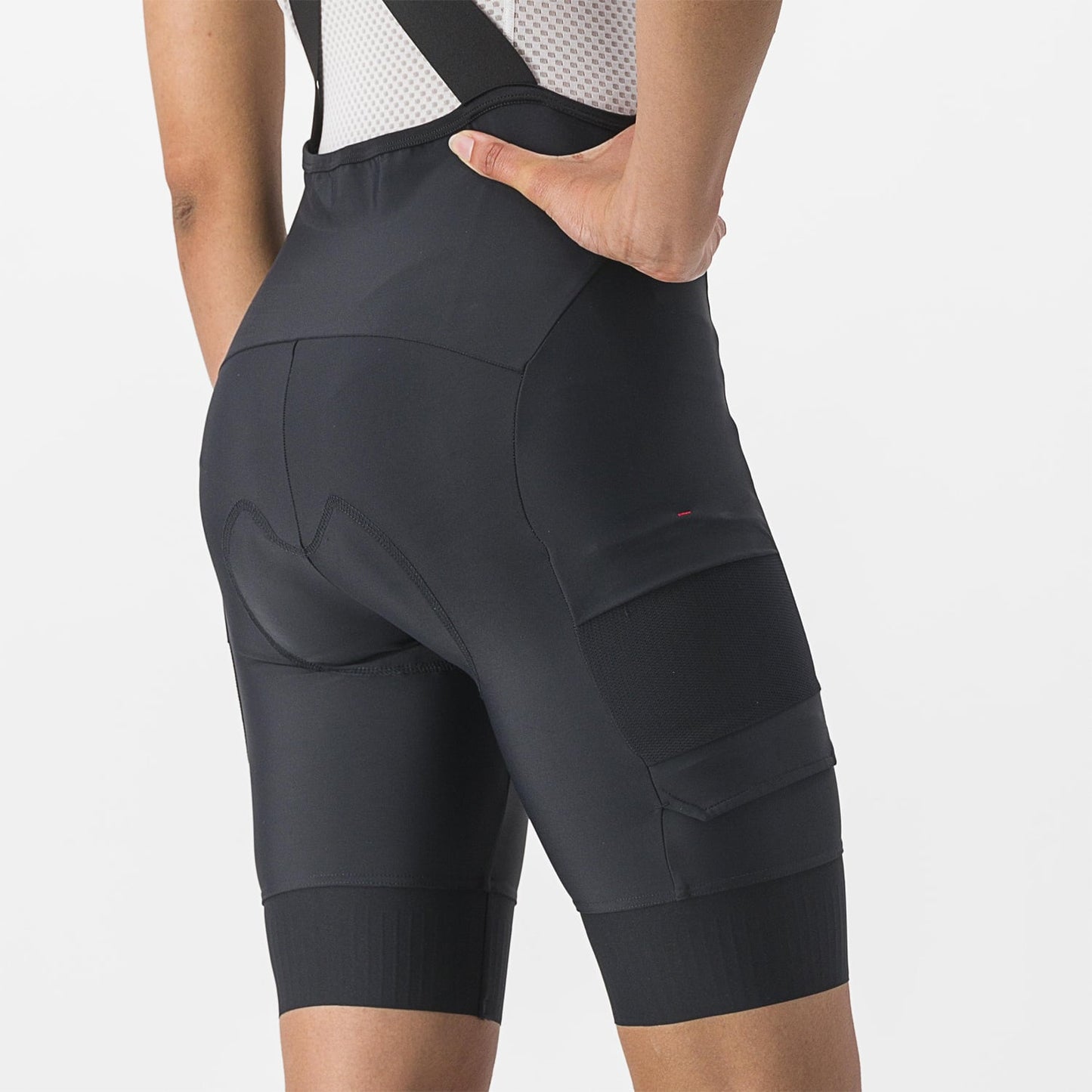 CASTELLI UNLIMITED CARGO Korta bibtights för kvinnor Svart