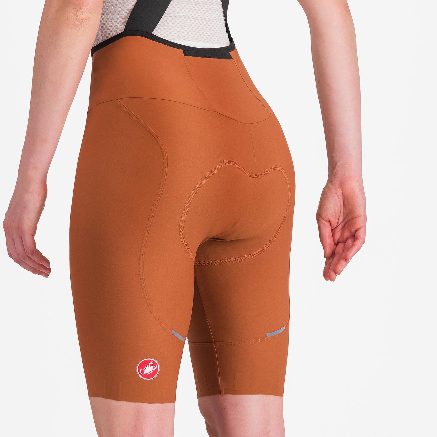 CASTELLI ESPRESSO W DT Women's Brown Bib Tight