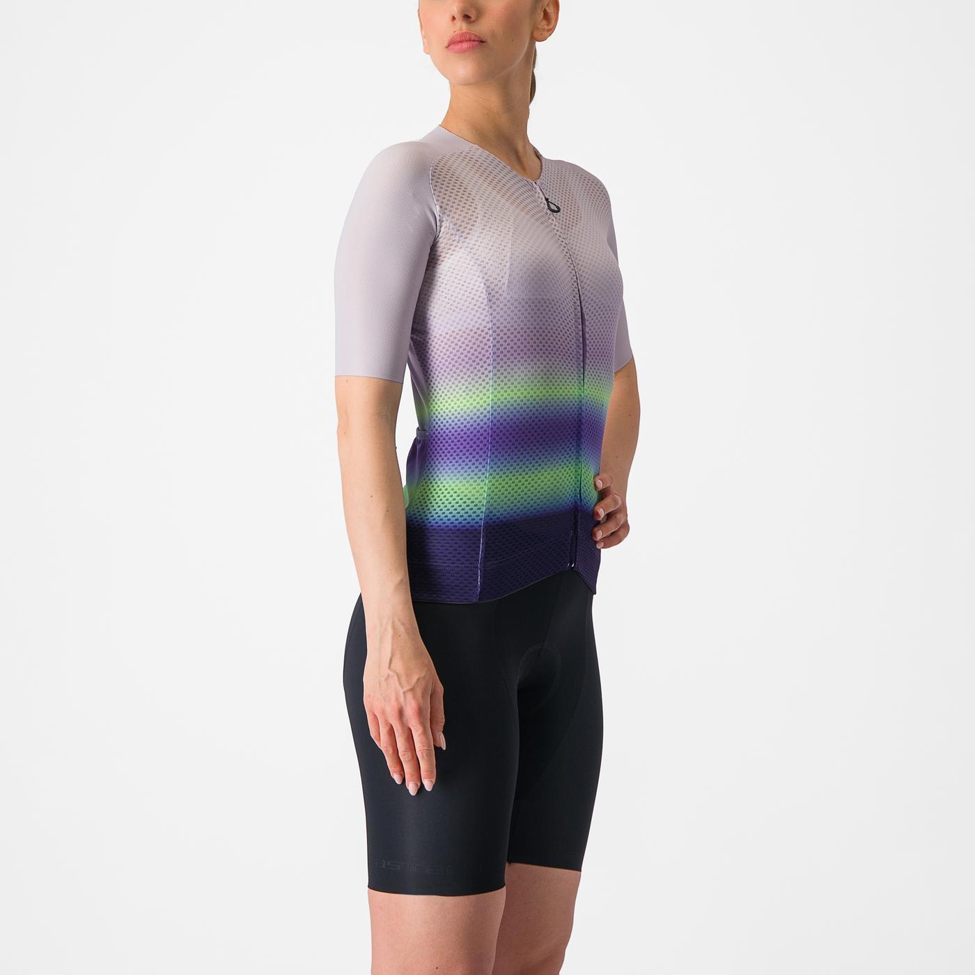 CASTELLI CLIMBER'S 4.0 W Women's Short Sleeve Jersey Purple/Green