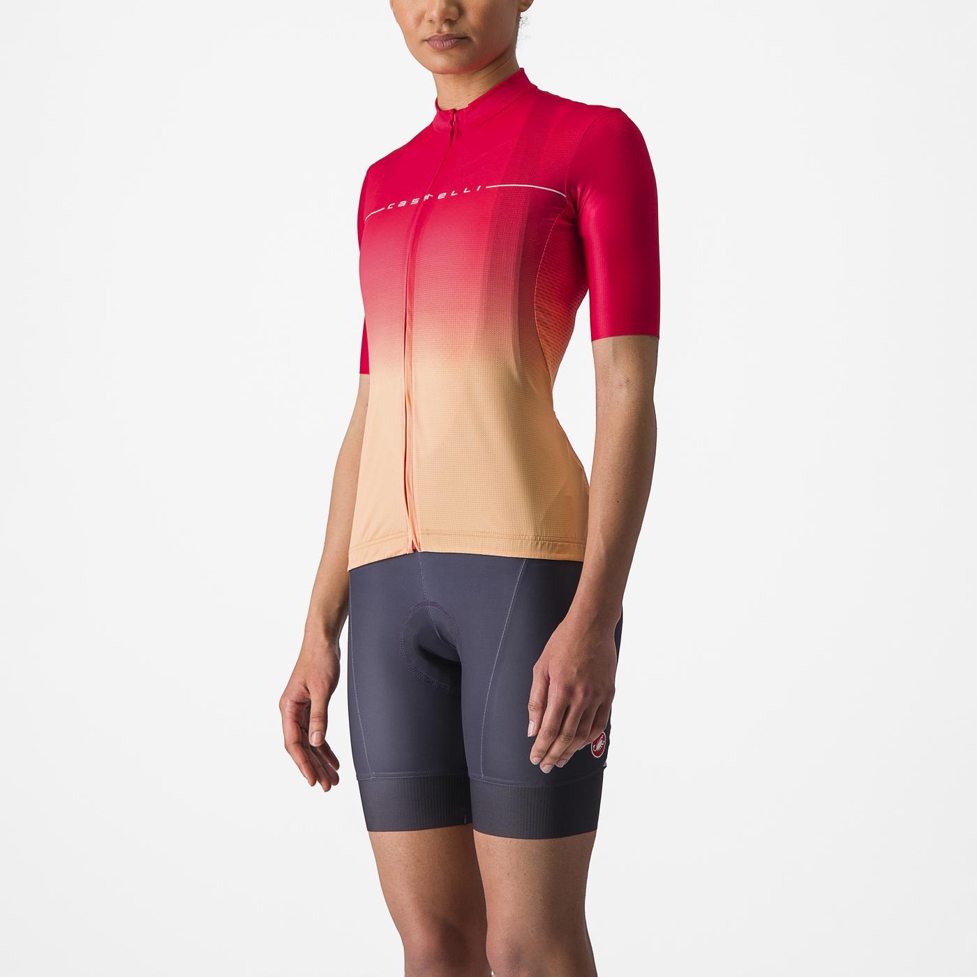 CASTELLI SALITA Kortärmad Jersey Rosa/Orange, Dam