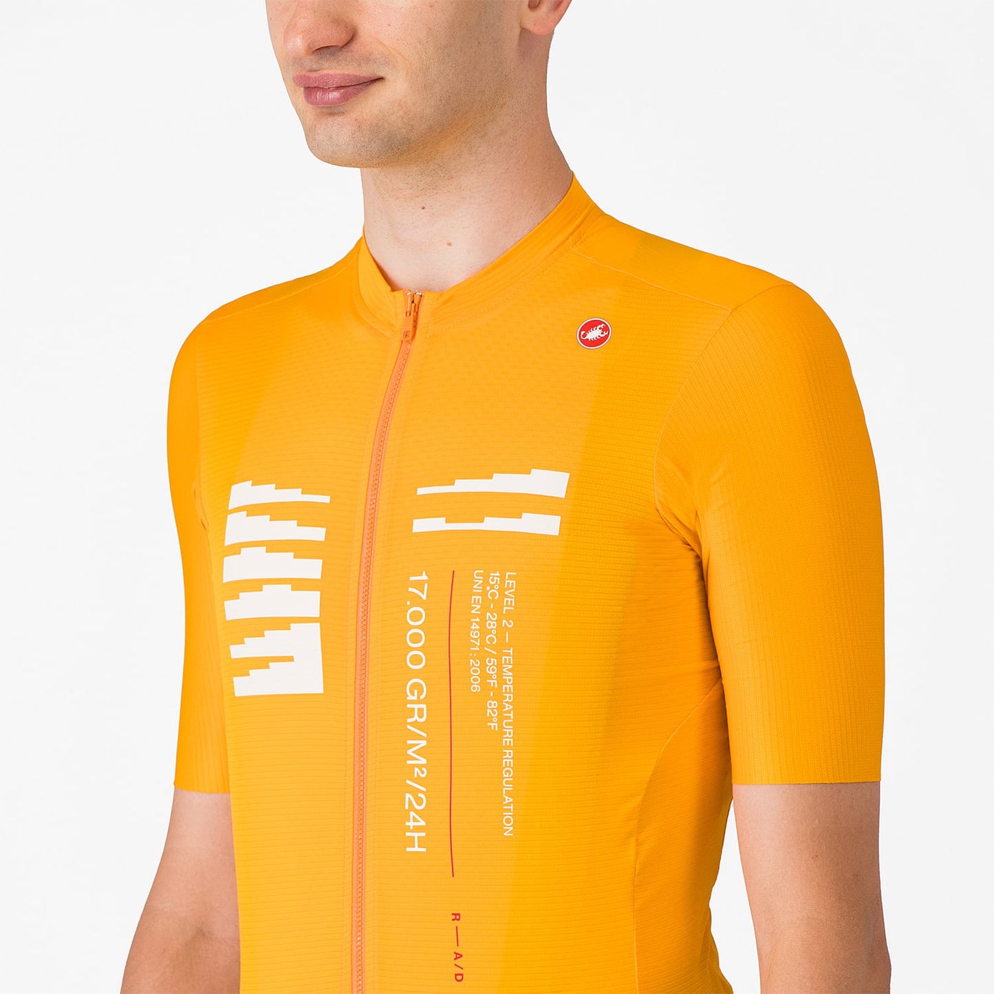 CASTELLI ESPRESSO R--A/D Kortärmad Jersey Orange
