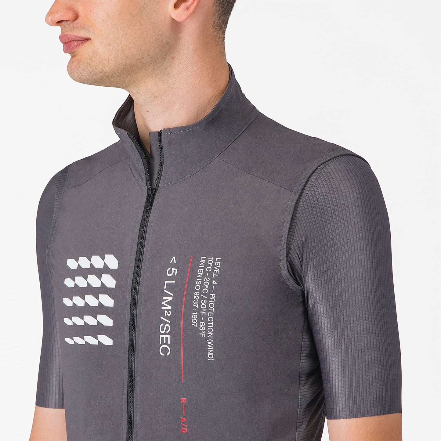 ESPRESSO R--A/D Smoke Grey Sleeveless Jacket
