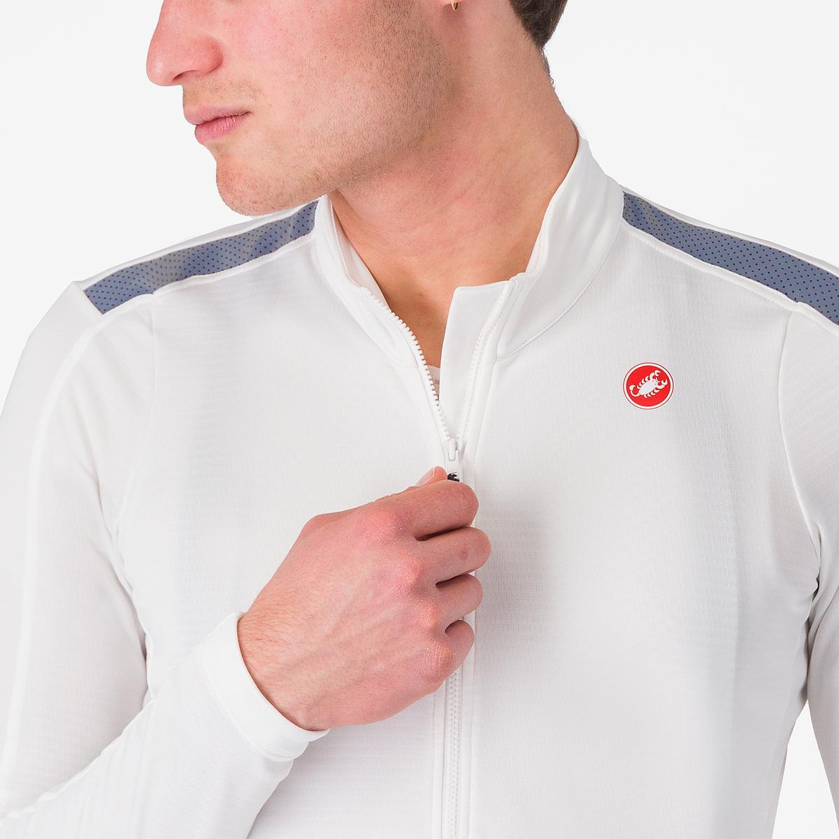 CASTELLI PURO 4 Långärmad elfenbensfärgad Jersey