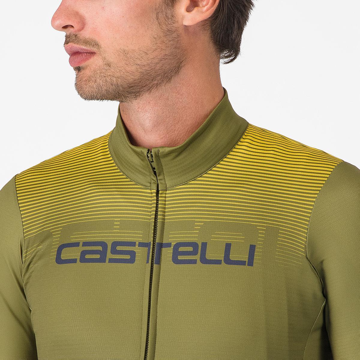 CASTELLLI APICE THERMAL Långärmad Jersey Blå/Mango Mojito
