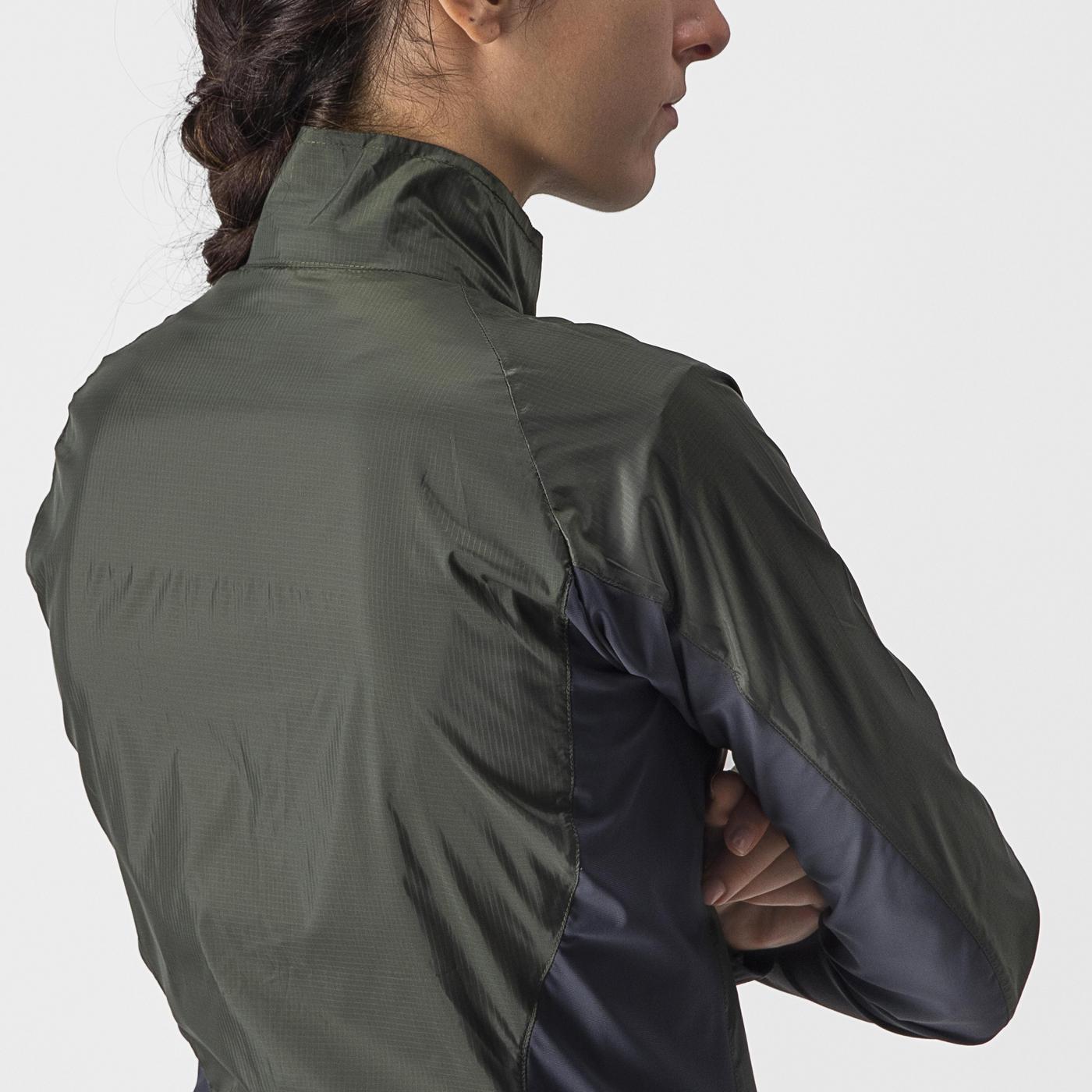 CASTELLI SQUADRA STRETCH Women's Khaki Jacket