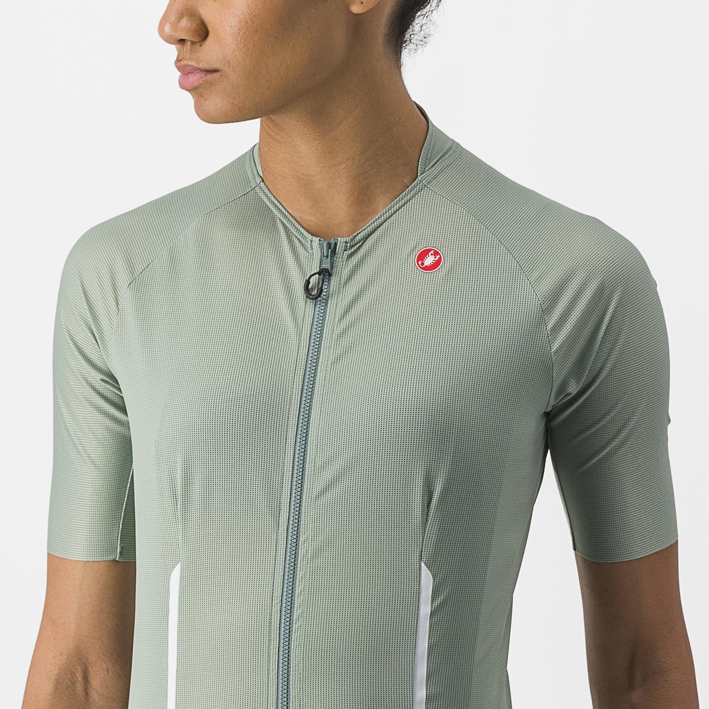 Damtröja CASTELLI ENDURANCE med kort ärm Grön