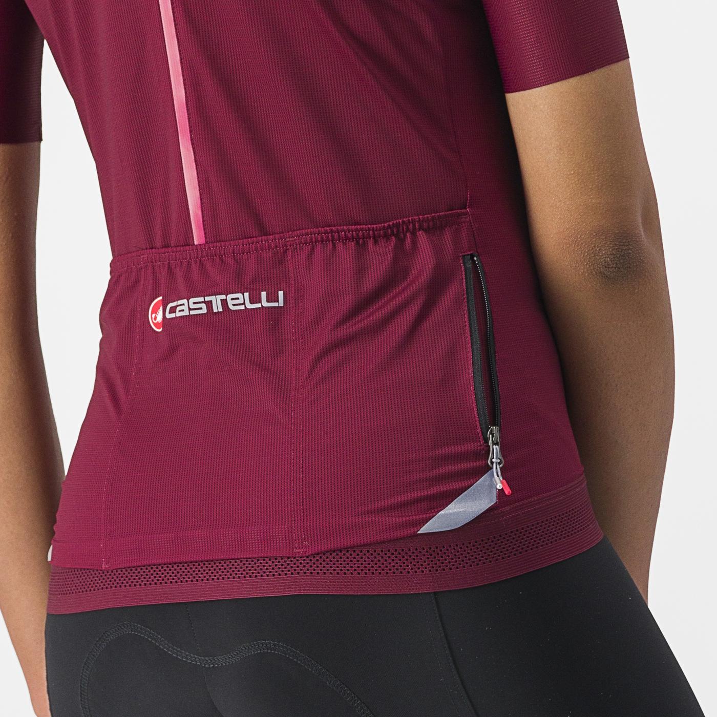 CASTELLI ENDURANCE Women's Short Sleeve Jersey Bordeaux