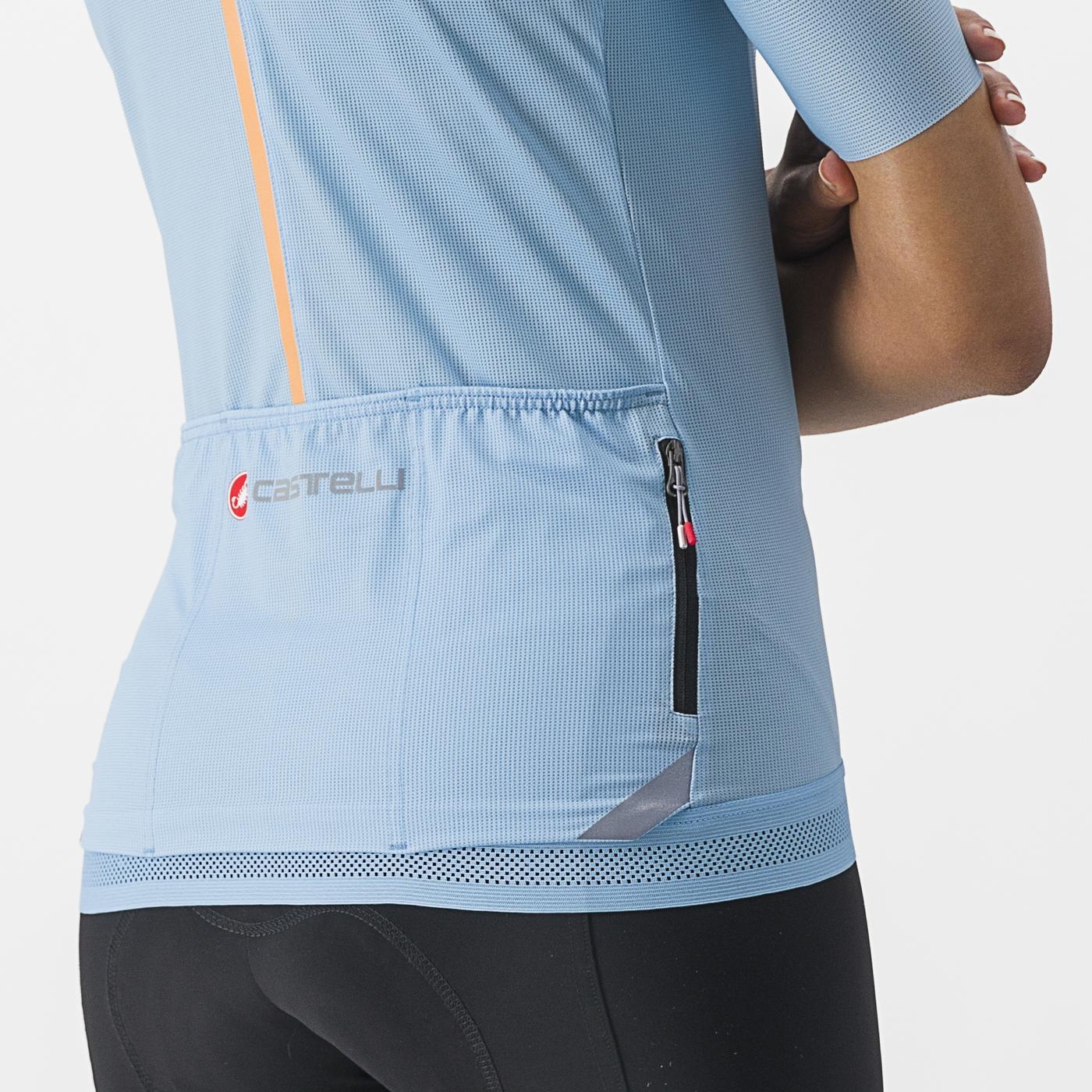 Women's CASTELLI ENDURANCE Short Sleeve Jersey Blue/White