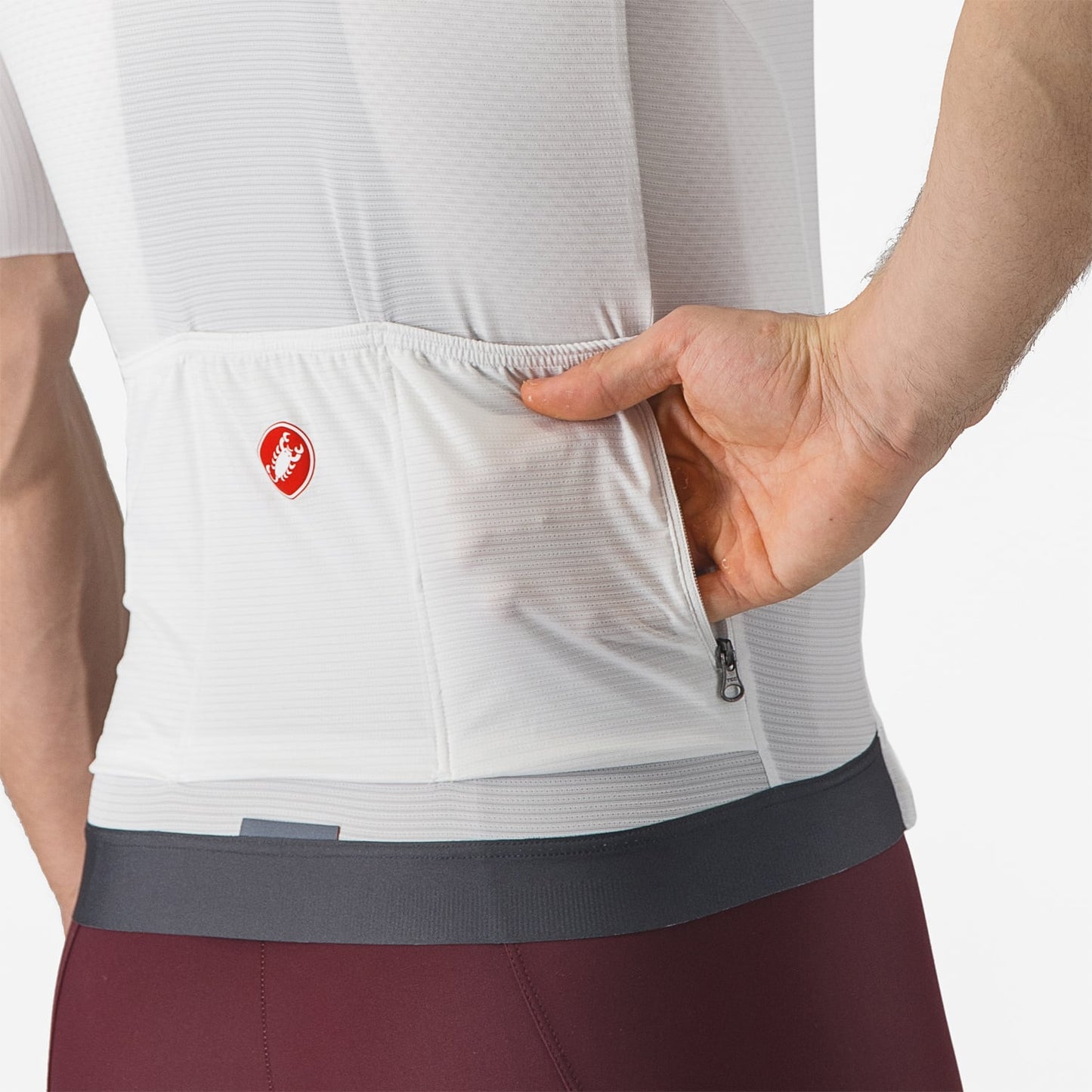 CASTELLI ESPRESSO Kortärmad Jersey Vit