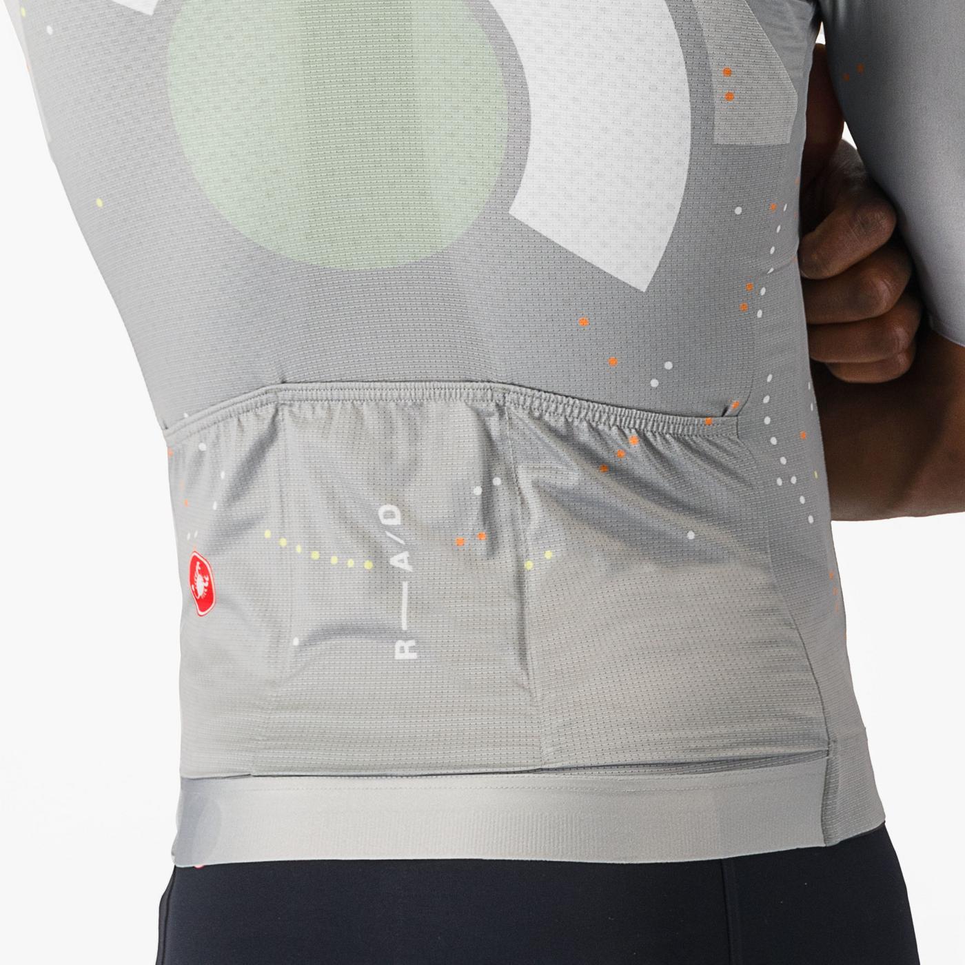 CASTELLI R-A/D Kortärmad Jersey Grå