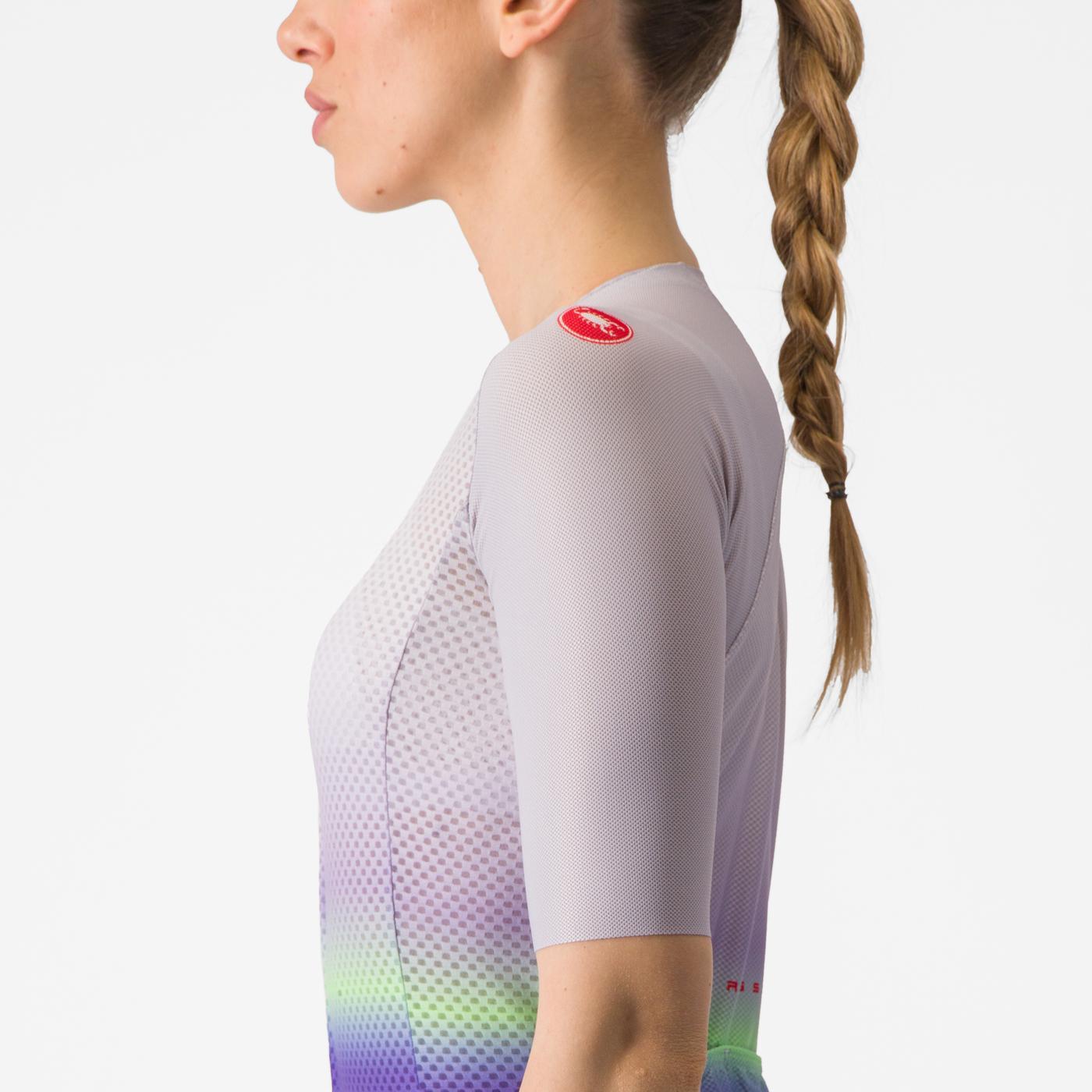CASTELLI CLIMBER'S 4.0 W Women's Short Sleeve Jersey Purple/Green