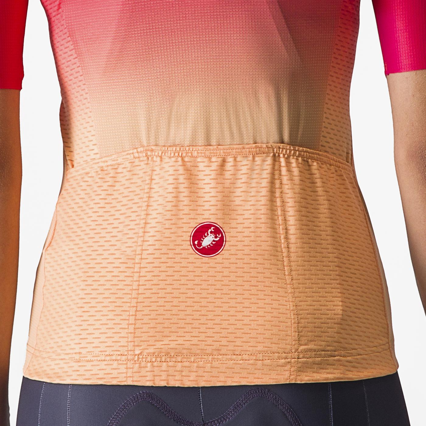 CASTELLI SALITA Kortärmad Jersey Rosa/Orange, Dam