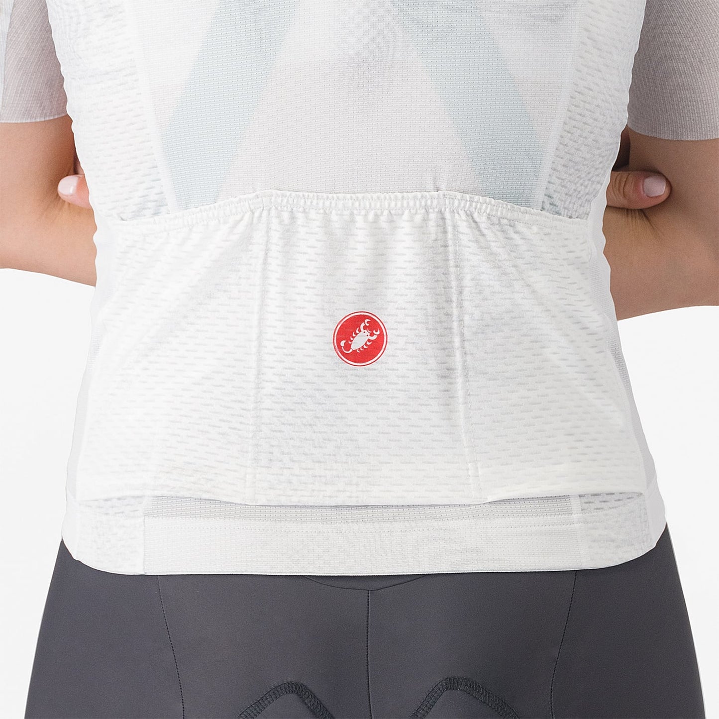 CASTELLI FANTASIA Kortärmad Jersey, dam Vit