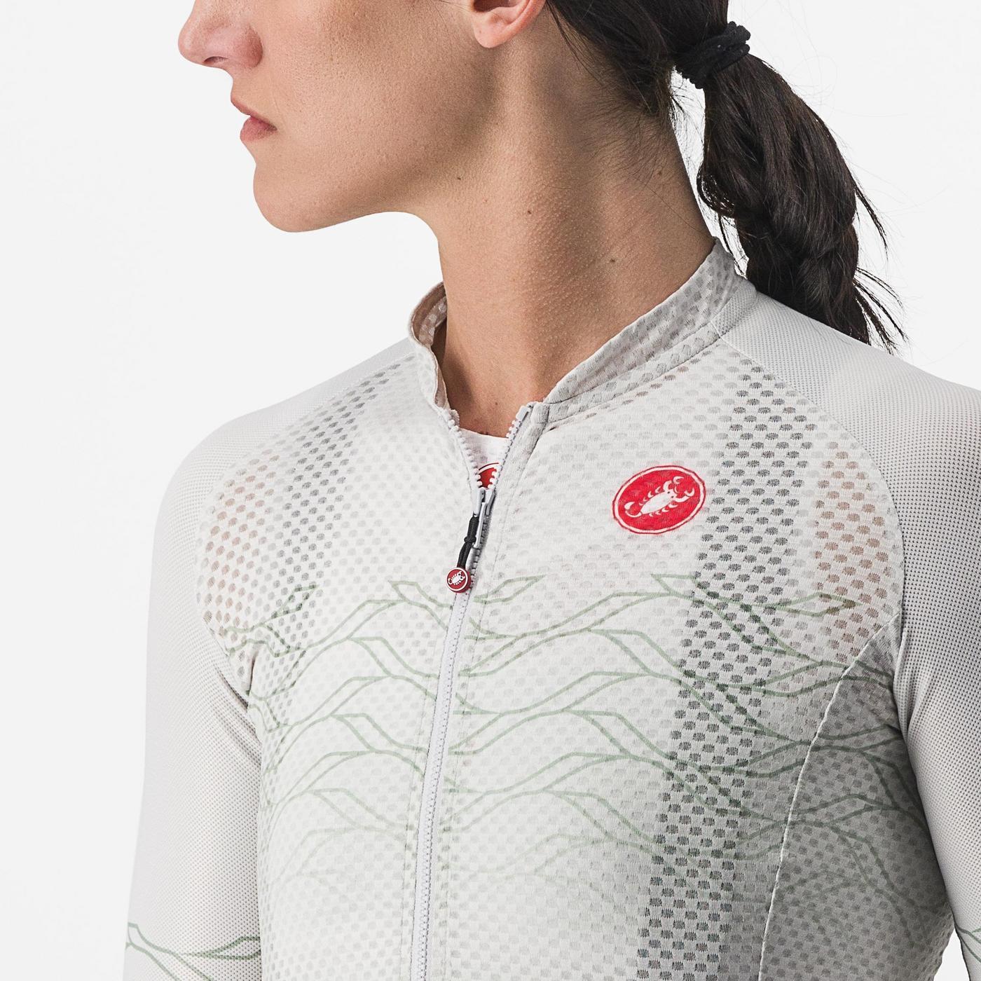CASTELLI CLIMBER'S 2.0 Women's Short Sleeve Jersey Grey/Green