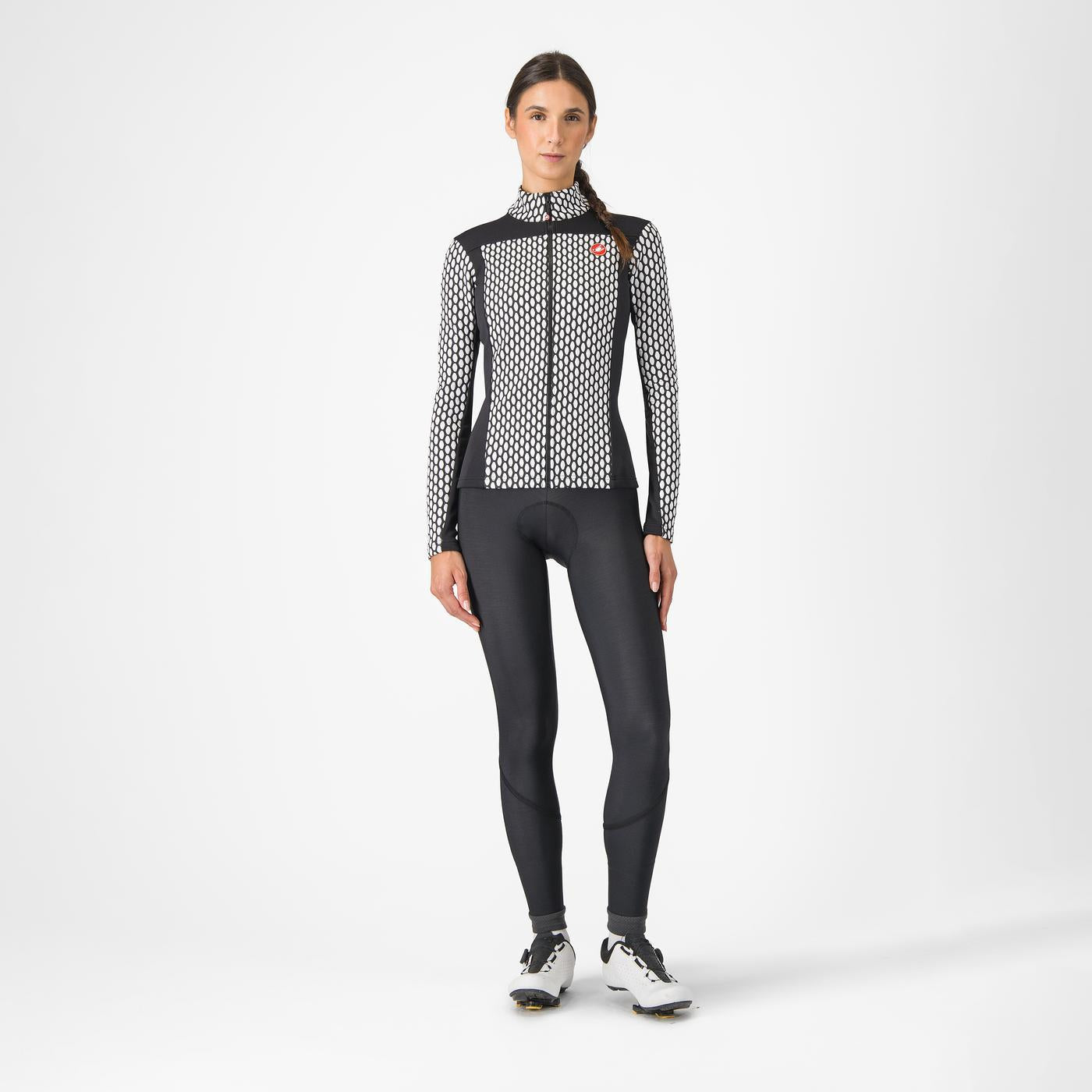 CASTELLI SFIDA 2 Långärmad damtröja Svart/Vit