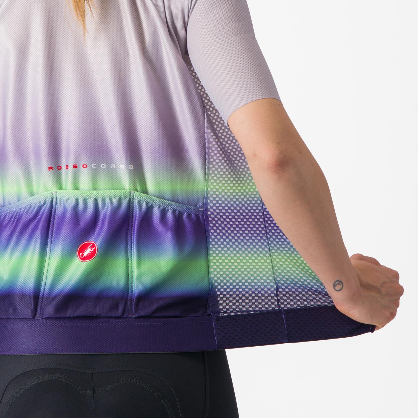 CASTELLI CLIMBER'S 4.0 W Women's Short Sleeve Jersey Purple/Green