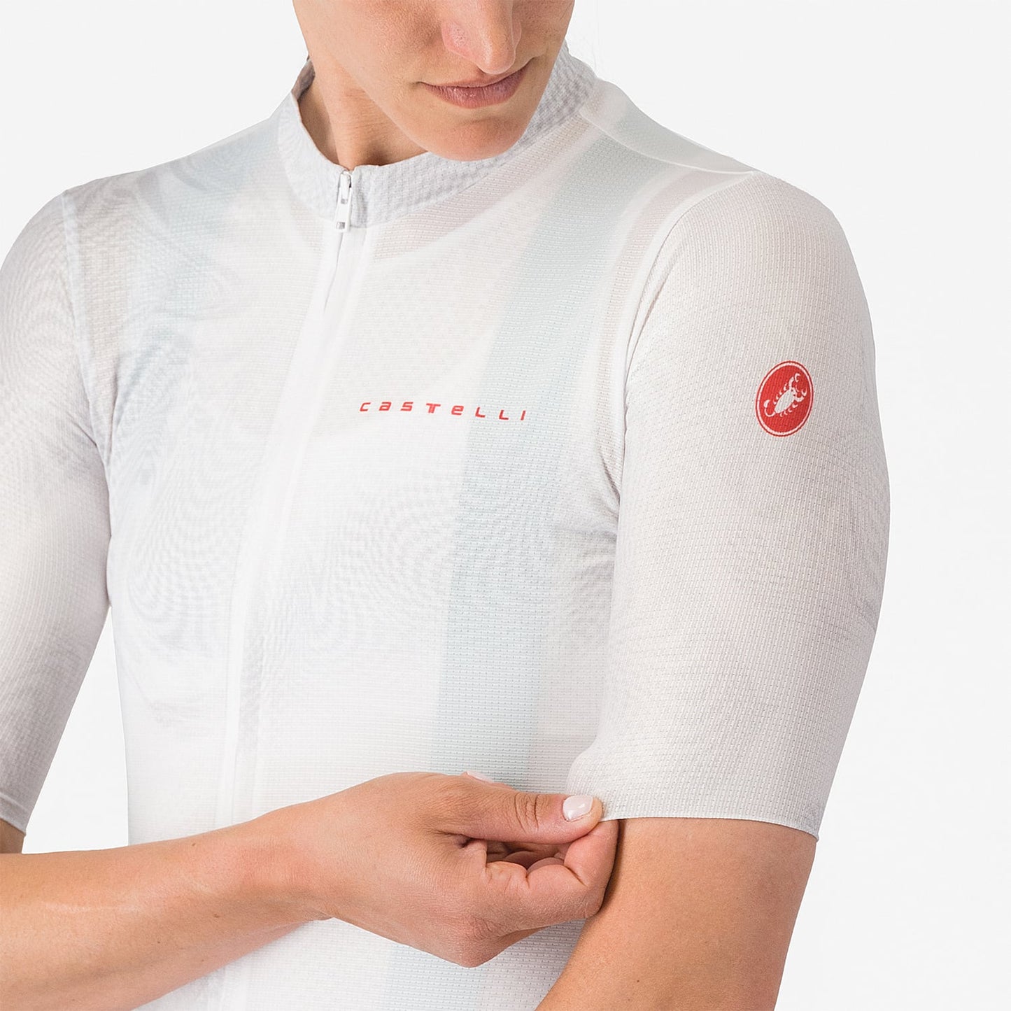 CASTELLI FANTASIA Kortärmad Jersey, dam Vit