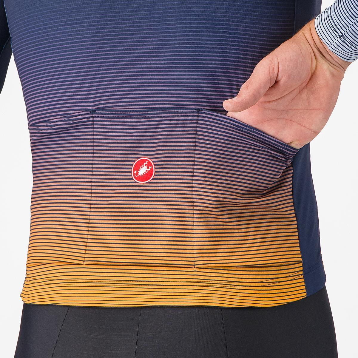 CASTELLLI APICE THERMAL Long Sleeve Jersey Blue/Orange