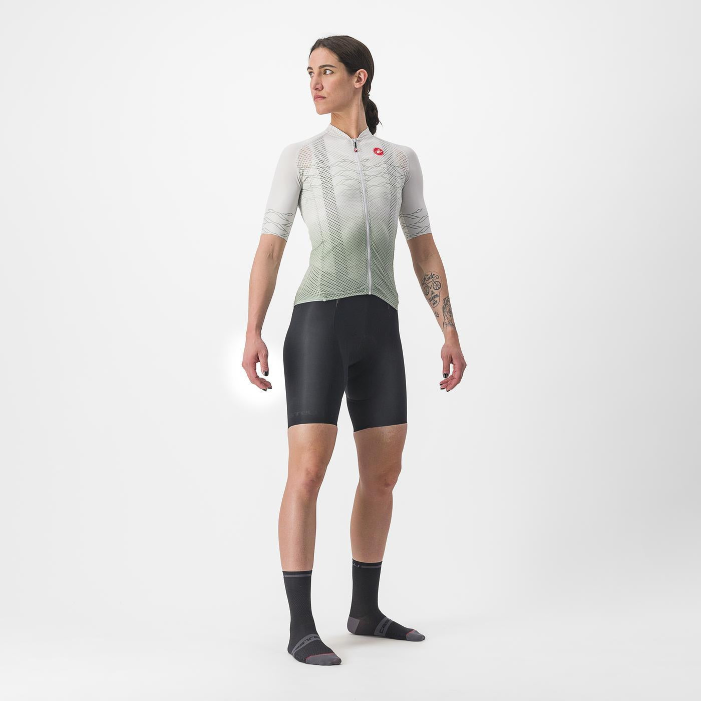CASTELLI CLIMBER'S 2.0 Women's Short Sleeve Jersey Grey/Green