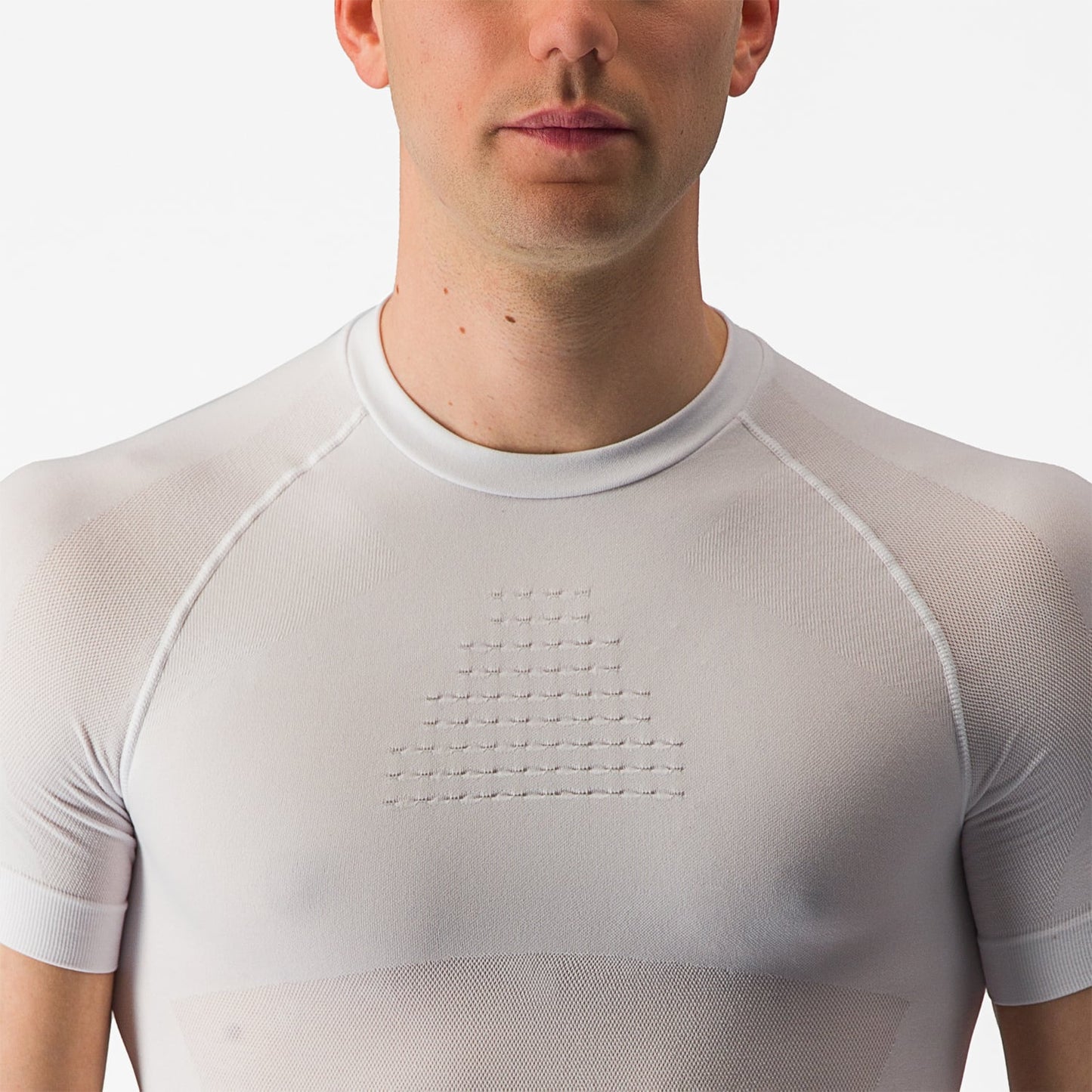 CASTELLI CORE SEAMLESS Underkläder med kort ärm Vit