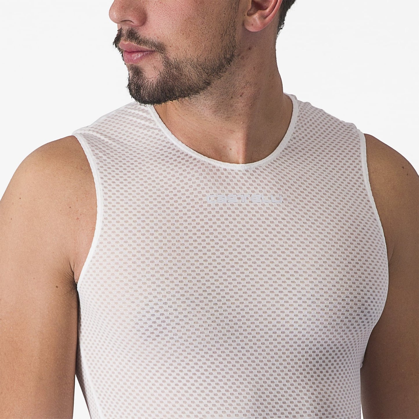 CASTELLI PRO MESH 2.0 Ärmlösa underkläder Vit