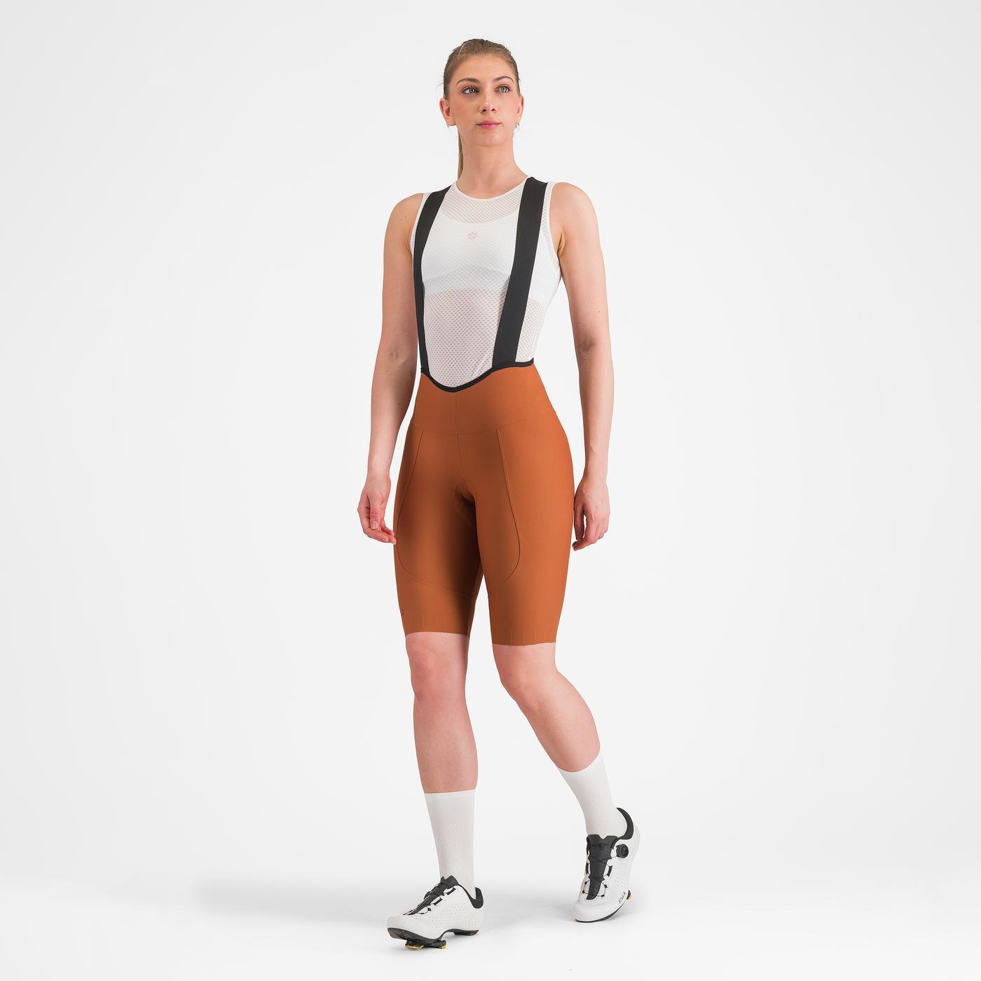 CASTELLI ESPRESSO W DT Women's Brown Bib Tight