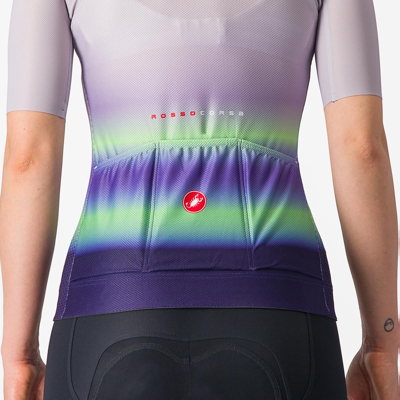 CASTELLI CLIMBER'S 4.0 W Women's Short Sleeve Jersey Purple/Green